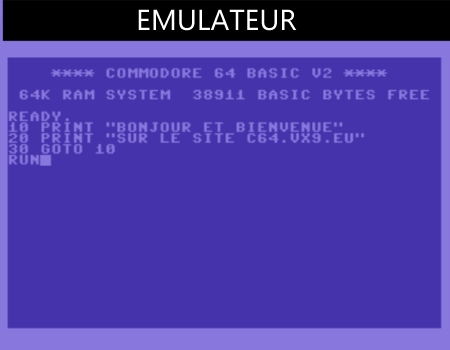Emulateur Commodore 64